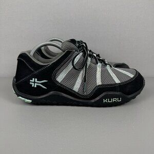 Kuru Chicane Sneaker Shoes Trail Hiking Running Walking Women 11 Black Gray Teal